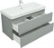 AQUANET Тумба с раковиной Вега 2.0 100 2 ящ. цв.мисти грин (раковина Ирис) AQUANET-344752