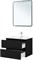 AQUANET Тумба с раковиной Вега 2.0 70 2 ящ. цв.черный (раковина Flat) AQUANET-344766
