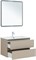AQUANET Тумба с раковиной Вега 2.0 80 2 ящ. цв.бежевый (раковина Ирис) AQUANET-344754