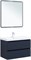 AQUANET Тумба с раковиной Вега 2.0 80 2 ящ. цв.маренго (раковина Ирис) AQUANET-344742