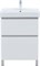 AQUANET Тумба с раковиной Вега 60 напольная белый глянец AQUANET-367333