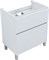 AQUANET Тумба с раковиной Вега 70 (Ирис) напольная 2 ящ. цв. белый глянец AQUANET-345376
