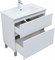 AQUANET Тумба с раковиной Вега 80 (Ирис) напольная 2 ящ. цв. белый глянец AQUANET-345377
