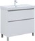 AQUANET Тумба с раковиной Вега 90 (Ирис) напольная 2 ящ. цв. белый глянец AQUANET-345378