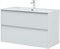 AQUANET Тумба с раковиной Вита 100 цв. белый матовый AQUANET-339163