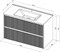 AQUANET Тумба с раковиной Джейн 100 цв.маренго (раковина Flat) AQUANET-332537