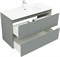 AQUANET Тумба с раковиной Джейн 100 цв.мисти грин (раковина Flat) AQUANET-332532