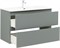 AQUANET Тумба с раковиной Джейн 100 цв.мисти грин (раковина Flat) AQUANET-332532