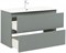 AQUANET Тумба с раковиной Джейн 100 цв.мисти грин (раковина Flat) AQUANET-332532