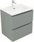 AQUANET Тумба с раковиной Джейн 60 цв.мисти грин (раковина Flat) AQUANET-332536