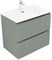 AQUANET Тумба с раковиной Джейн 70 цв.мисти грин (раковина Flat) AQUANET-332535