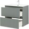 AQUANET Тумба с раковиной Джейн 70 цв.мисти грин (раковина Flat) AQUANET-332535