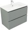 AQUANET Тумба с раковиной Джейн 80 цв.мисти грин (раковина Flat) AQUANET-332534