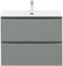 AQUANET Тумба с раковиной Джейн 80 цв.мисти грин (раковина Flat) AQUANET-332534
