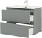 AQUANET Тумба с раковиной Джейн 80 цв.мисти грин (раковина Flat) AQUANET-332534