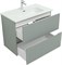 AQUANET Тумба с раковиной Джейн 80 цв.мисти грин (раковина Фортуна) AQUANET-332519