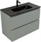 AQUANET Тумба с раковиной Джейн 90 цв.мисти грин (раковина Flat) AQUANET-332533