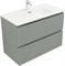 AQUANET Тумба с раковиной Джейн 90 цв.мисти грин (раковина Flat) AQUANET-332533