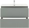 AQUANET Тумба с раковиной Джейн 90 цв.мисти грин (раковина Flat) AQUANET-332533