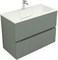 AQUANET Тумба с раковиной Джейн 90 цв.мисти грин (раковина Фортуна) AQUANET-332518