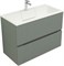 AQUANET Тумба с раковиной Джейн 90 цв.мисти грин (раковина Фортуна) AQUANET-332518