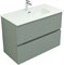 AQUANET Тумба с раковиной Джейн 90 цв.мисти грин (раковина Фортуна) AQUANET-332518