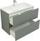 AQUANET Тумба с раковиной Джейн 90 цв.мисти грин (раковина Фортуна) AQUANET-332518