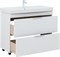 AQUANET Тумба с раковиной Ирис new 100 напольная 2 ящ. цв.белый глянец AQUANET-342096