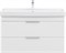 AQUANET Тумба с раковиной Ирис new 100 подвесная 2 ящ. цв. белый глянец AQUANET-342095
