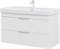 AQUANET Тумба с раковиной Ирис new 100 подвесная 2 ящ. цв. белый глянец AQUANET-342095