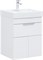 AQUANET Тумба с раковиной Ирис new 50 (Ирис Т) подвесная 1 ящ. 2 фасада цв.белый глянец AQUANET-367335
