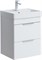 AQUANET Тумба с раковиной Ирис new 50 (Ирис Т) подвесная 2 ящ. цв. белый глянец AQUANET-367336