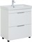 AQUANET Тумба с раковиной Ирис new 70 напольная 2 ящ. цв.белый глянец AQUANET-312426