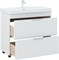 AQUANET Тумба с раковиной Ирис new 90 напольная 2 ящ. цв.белый глянец AQUANET-342094