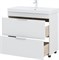 AQUANET Тумба с раковиной Ирис new 90 напольная 2 ящ. цв.белый глянец AQUANET-342094