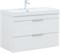 AQUANET Тумба с раковиной Ирис new 90 подвесная 2 ящ. цв. белый глянец AQUANET-342092