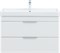 AQUANET Тумба с раковиной Ирис new 90 подвесная 2 ящ. цв. белый глянец AQUANET-342092