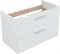 AQUANET Тумба с раковиной Ирис new 90 подвесная 2 ящ. цв. белый глянец AQUANET-342092