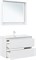 AQUANET Тумба с раковиной Милан 100 цв. белый глянец AQUANET-340155