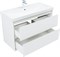 AQUANET Тумба с раковиной Милан 100 цв. белый глянец AQUANET-340155