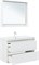 AQUANET Тумба с раковиной Милан 100 цв. белый глянец AQUANET-340155