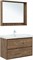 AQUANET Тумба с раковиной Милан 100 цв. дуб рустикальный AQUANET-340165