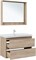 AQUANET Тумба с раковиной Милан 100 цв. дуб светлый AQUANET-340170