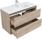 AQUANET Тумба с раковиной Милан 100 цв. дуб светлый AQUANET-340170