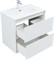 AQUANET Тумба с раковиной Милан 70 цв. белый глянец AQUANET-340153