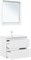 AQUANET Тумба с раковиной Милан 80 цв. белый глянец AQUANET-340154