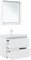 AQUANET Тумба с раковиной Милан 80 цв. белый глянец AQUANET-340154