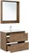 AQUANET Тумба с раковиной Милан 80 цв. дуб рустикальный AQUANET-340164