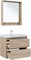 AQUANET Тумба с раковиной Милан 80 цв. дуб светлый AQUANET-340169