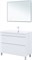 AQUANET Тумба с раковиной Нота New 100 белый глянец AQUANET-345805